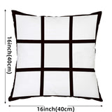 12pack Sublimation Short Plush Pillow Cases Blanks, 16 x 16 Inch, 9 Panels Style Short Plush Throw Pillow Covers, Cushion Cover for Sublimation, Sofa Couch DIY Pillow Case (No Pillow Insert, 12pcs) Zeloyaut