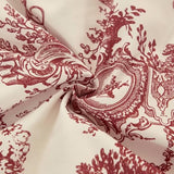 Red Comforter Set Queen 7 Piece Bed in a Bag Toile de Jouy Botanical Comforter with Sheet Set Soft Micorfiber Bedding Set (1 Comforter,2 Pillow Shams,1 Flat Sheet,1 Fitted Sheet,2 Pillowcases) Xruibed