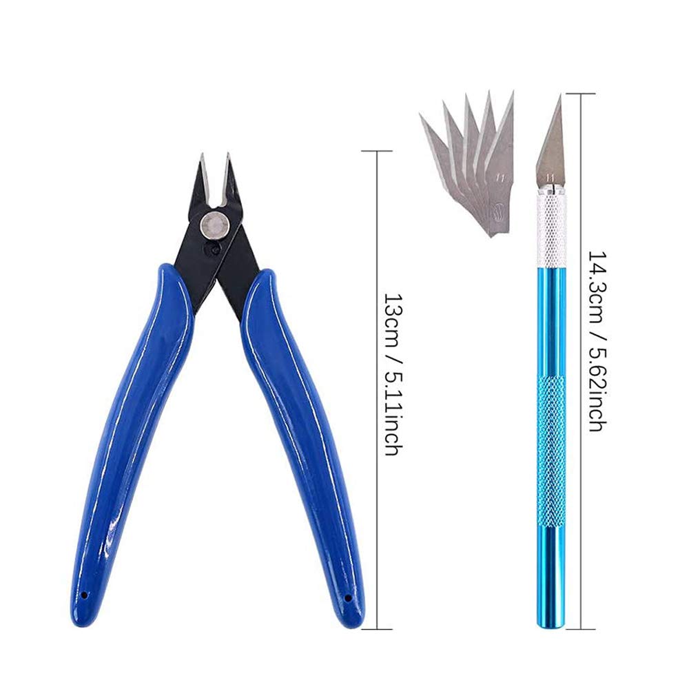 DAOKI Resin 3D Printer Tool Kit Clean Basic Tools with Plier, File, Tweezer, Trimmer Pen, Resin Filter, Scraper, Plastic Remove Tool, Silicone Mat for SLA DLP LCD 3D Printer Accessories - WoodArtSupply