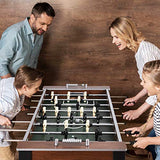 GYMAX Foosball Table, 54” Full Sized Soccer Game Table with 2 Footballs, Game Tables for Game Room Adults Kids Family Night GYMAX