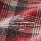 Woolrich Cotton Sheet Set Cottage Charms Print, 100% Cotton Flannel Sheets Warm & Fuzzy Bedding Set Twin Size Sheets, Fitted Pocket Fits Up to 12" Mattress, Twin Red Plaid 3 Piece Woolrich John Rich & Bros.