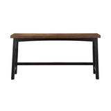 Lexicon 4-Piece Bar Table Set with 3 Saddle Stools for Small Kitchens and Living Spaces, Black/Brown Lexicon