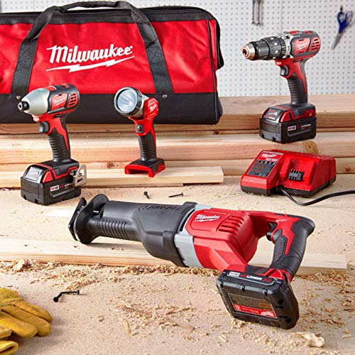 Milwaukee 2696-24 M18 Cordless Compact Combo Tool Kit - WoodArtSupply