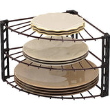Simple Houseware 3-Tier Counter Corner Shelf Organizer, Bronze Simple Houseware