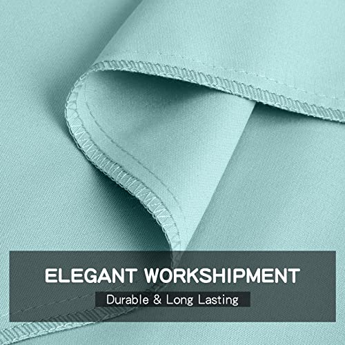 FreshCulture Twin Flat Sheet - Hotel Quality Twin Flat Sheet Only - Brushed Microfiber Top Sheet - Ultra Soft & Breathable - Wrinkle-Free - Easy Care - Single Flat Sheet (Twin, Spa Blue) FreshCulture
