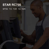 12 Pack Compatible SP700 Printer Ribbon B/R Replacement for Star RC-700BR SP-700BR SP-712 SP-742 Ink Ribbon, Black and Red Bigger