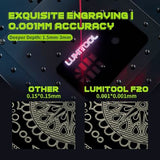 LumiTool 20W True Fiber Laser Engraver - 10X Faster AI Fiber Laser Engraving Machine for Metal, Jewelry, Leather & More - AI-Powered, Deep Engraving, Cloud Data, Compact & Affordable Lumitool