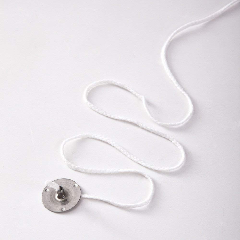 EricX Light 200pcs 20mm Metal Candle Wick Sustainer Tabs,for Candle Making,Candle DIY EricX Light