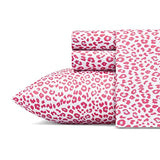 Betsey Johnson - Twin Sheet Set, Ultra-Soft Bedding with Smooth & Silky Feel, Deep Pockets, Bed Sheets with Matching Fitted Sheet & Pillowcase (Betsey's Leopard Pink) Betsey Johnson