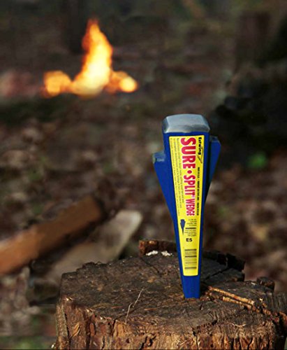 ESTWING Sure Split Wedge - 5-Pound Wood Splitting Tool with Forged Steel Construction & 1-7/8" Cutting Edge - E-5 Estwing