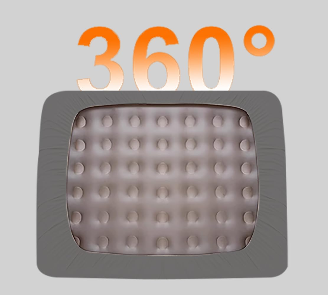 AEHISDHIE Queen Sheet Sets Air Mattress Sheets - 3 Pieces Queen Sheets Sets 16 to 24 inch - Inflate Without Disassembly Convenient & Firm Easy to use Air Mattress (Gray，Queen) AEHISDHIE