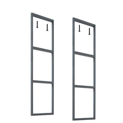 DIYHD 3-Tier Ceiling Mount Shelf Brackets,Industrial Rustic Black Storage Hanging Pipe Shelf,Max Load 100lbs,No Wooden Plank