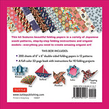 Origami Paper in a Box - Japanese Washi Patterns: 200 Sheets of Tuttle Origami Paper: 6x6 Inch Origami Paper Printed with 12 Different Patterns: 32-page Instructional Book of 10 Projects WoodArtSupply
