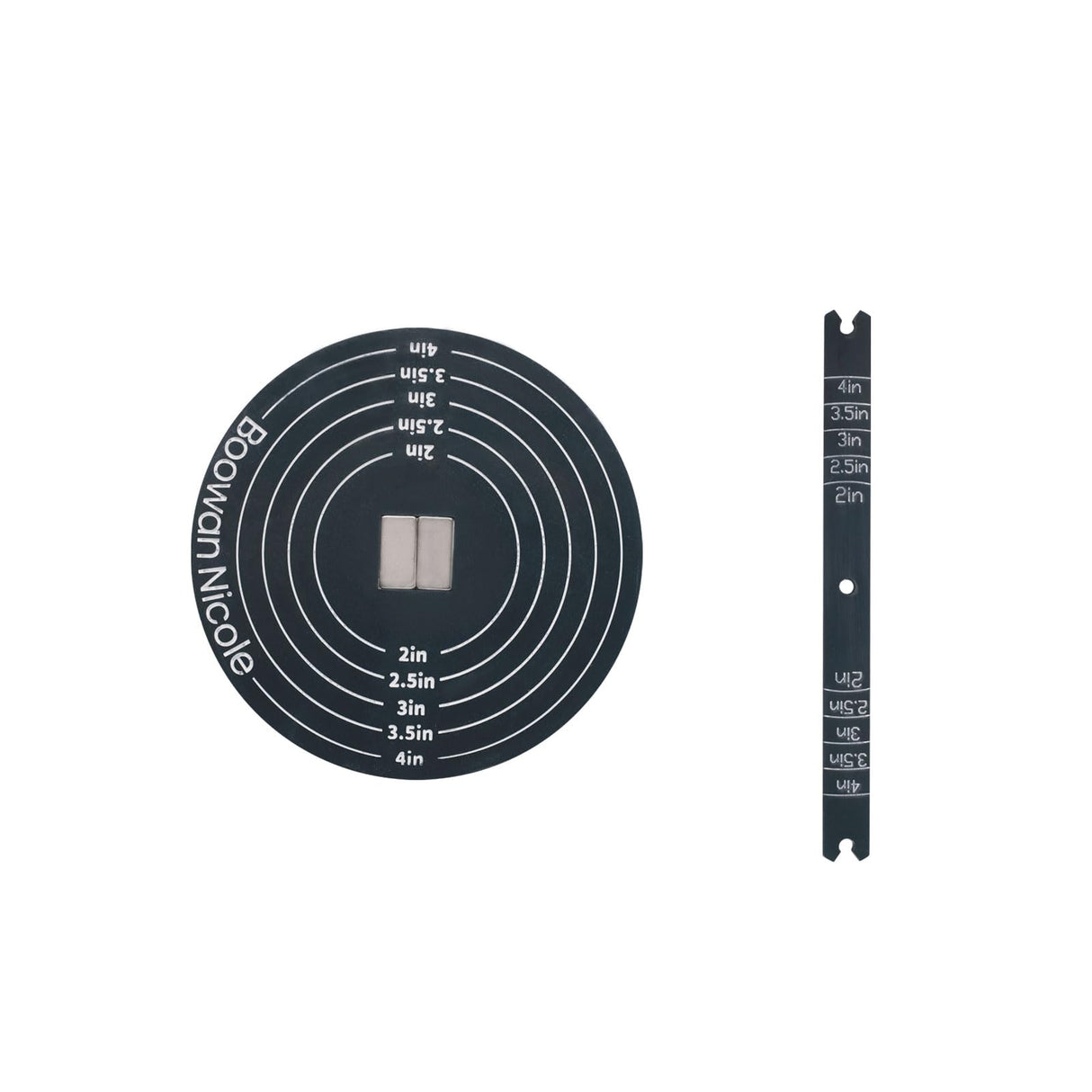 BOOWAN NICOLE Universal Wick Centering Setter Tool for Candle Making - Center & Set Wicks in 1 Second, Wick Holder for Most Candle Jar & Refill Sizes (A0352), Black BOOWAN NICOLE