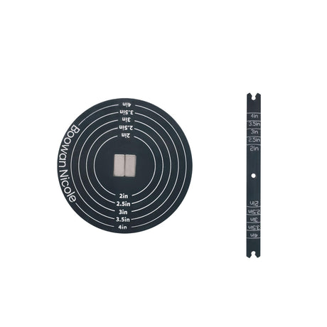 BOOWAN NICOLE Universal Wick Centering Setter Tool for Candle Making - Center & Set Wicks in 1 Second, Wick Holder for Most Candle Jar & Refill Sizes (A0352), Black BOOWAN NICOLE