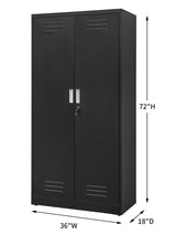 CJF Locking Storage Cabinet with Adjustable Shelves, 72" Metal Storage Cabinets for Garage, Office, Home, Pantry, Classroom CJF