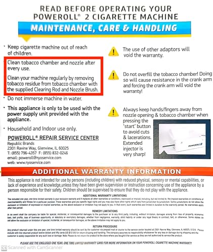 Poweroll 2 Electric Cigarette Machine - King Size & 100mm Top-O-Matic