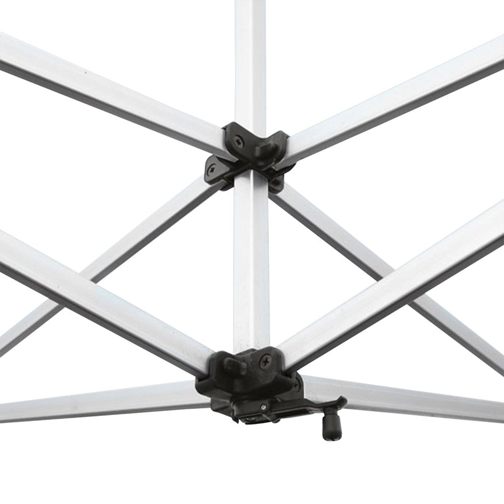 Vispronet 10x10 Pop Up Canopy Frame – 40lb Aluminum Tent Frame, Height Adjustable Hexagonal Legs, Max Clearance Height of 7ft, Perfect for Pop Up Tent, Tailgate Tent, Tent Canopy – Tent Frame Only Vispronet