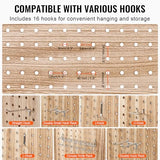 VEVOR Wood Room Divider, 4 Panel Wood Folding Privacy Screen, 66.9 Inches Tall Indoor Carved Partition Divider, Portable Decoration Screen, for Room Separation, Home, Office, Restaurant & Bedroom VEVOR