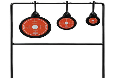 Champion Range and Target Rimfire Triple Gong Spinner Target, Durable Steel Construction for Enhanced Shooting Practice