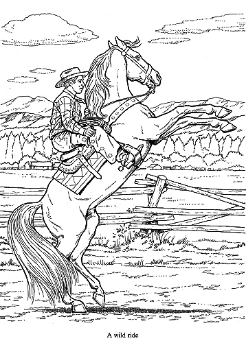 Wonderful World of Horses Coloring Book (Dover Animal Coloring Books) Dover Publications