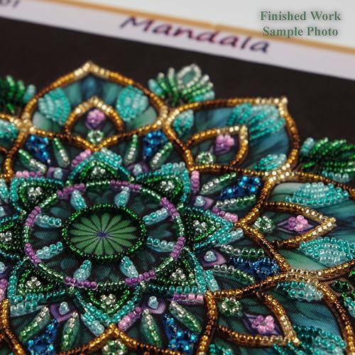 AllAboutEmbroideryUA Bead Embroidery kit Mandala AB-1001 Beaded Cross Stitch kit