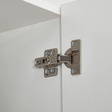 ClassyCabin 70.8" Tall White Wooden Armoire Wardrobe Closet with 2 Hanging Rods 4 Doors 4 Drawers Shelves for Bedroom Wardrobe Modern Freestanding Clothes Storage Cabinet 63" W x 18.9" D x 70.8" H ClassyCabin