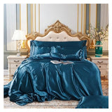 High-End Home Rayon Satin Bedding Set Luxury Single Double Duvet Cover Set, King Queen Size Bedding Sets No Sheets,Bedding Generic