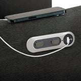 Delta Children Mercer Electronic Power Recliner and Swivel Glider with USB Port in LiveSmart Performance Fabric - Water Repellent & Stain Resistant, Dark Grey Delta Children