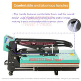 Heat Press Machine for T-Shirts: 2025 Upgraded 16x24 Auto Open Heat Press Slide-Out,Heated Surface with Teflon Non-Stick Coating,110V, 2000W, for DTF on Tshirts, Bags, Cushion(Not for Sublimation) WUMSTOT