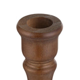 Sziqiqi Wood Candle Holders for Candlesticks - Set of 2 Wooden Taper Candle Holder for Home Dinner Table Fireplace Mantel Entryway Decoration Wedding Centerpiece 6.7inch Sziqiqi