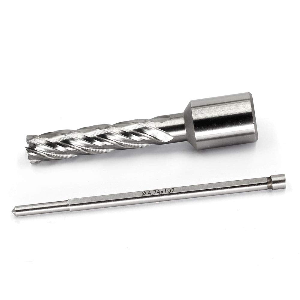 Annular Cutter JESTUOUS 3/4 Inch Weldon Shank 7/16 Cutting Diameter 2 Cutting Depth with Pilot Pin Slugger Bits Two Flat HSS Kit for Magnetic Drill Press,1 Piece JESTUOUS