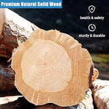 Mid Century Modern Dining Table,Farmhouse Round Dining Table,Solid Wood Kitchen & Dining Room Tables,Small Pedestal Desk Table Wooden Leisure Coffee Table for 2,4 People(24" L x 24" W x 24" H, Brwon) Lebolna