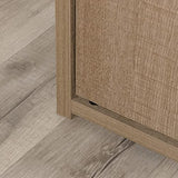 Sauder Beginnings Bookcase With Doors/ Book shelf, Summer Oak finish Sauder