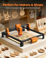 ACMER S2 Laser Engraver Machine for Beginners, 7W Laser Cutter Engraver for Tumbler, Wood & Acrylic, 300x300mm Working Area, 0.01mm Precision, 10000mm/min for DIY, Gifts & Small Business ACMER