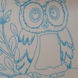 Embroidery Kit for Adults Beginners Starter Stitch Kit with Brown Owl Pattern Handmade Needlepoint Kits