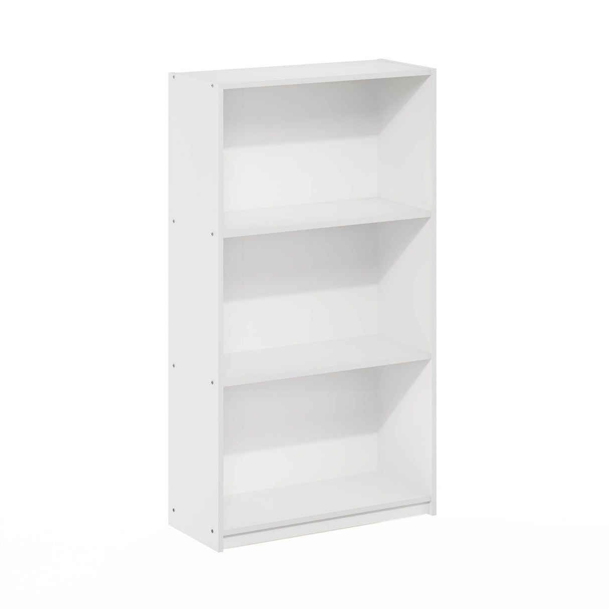 Furinno Basic 3-Tier Bookcase Storage Shelves, White/White Furinno