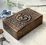 Great Birthday Gift Ideas Handmade Decorative Wooden Jewelry Box Jewelry Organizer Keepsake Box Treasure Chest Trinket Holder Watch Box Storage Lock The Great Indian Bazaar