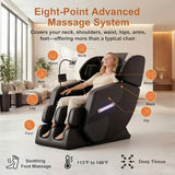 Massage Chair Full Body 2026 Upgraded Zero Gravity Recliner with Heat,8 Fix Points,Bluetooth, Airbag,Touch Screen,Footrest,L-Track Shiatsu Massage Chair Full Body for Parents Seniors