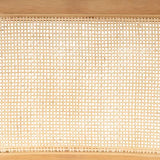 Powell Kasi Beige Rattan Cane Folding Foldable Dining Side Chair, Natural Powell