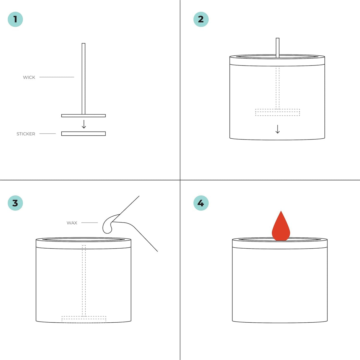 VVIVID Double Sided Sticker Dots for Candle Making - 0.59-inch (15 mm) Pack of 400 VViViD