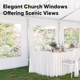 Quictent 16x32 Party Tent Heavy Duty Outdoor Canopy Tent Carport Wedding Event Shelter BBQ Wedding Tents for Parties with Storage Bags(Church) Quictent