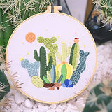 HAND U JOURNEY Basic Embroidery Stitch Kit – 28 Stitch Techniques with Mushroom Embroidery Set, Beginner-Friendly DIY Craft Kit for Adults