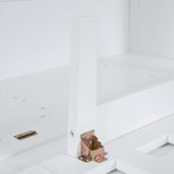 Merax Murphy Bed Full Size with USB Port and Slide-Out Shelves on Each Side, 2-in-1 Foldable Bed Frame Cabinet Desk for Bedroom Guest Room Living Room (White) Merax