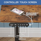 bilbil Height Adjustable Electric Standing Desk, 48 x 24 Inches Sit Stand up for Work Office Home, Ergonomic Rising Computer Table with Memory Preset with Splice Desktop (Rustic Brown) bilbil