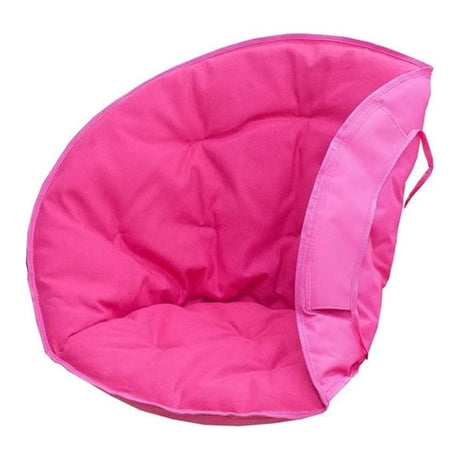 TANGHULU Thick Saucer Chair Cover, Padded Round Moon Chair Slipcover, Garden Quilted Folding Chair Cover for Camping Fishing Picnic Indoor Outdoor Decor (Color : Rose) TANGHULU