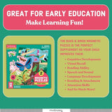 Mudpuppy Bugs & Birds - Tri Fold Magnetic Puzzles Featuring Two 20 Piece Bugs and Birds Themed Artwork Mudpuppy