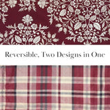 Southshore Fine Living Christmas Quilt Twin XL Bedding Set, Reversible Farmhouse Christmas Bedding Coverlet, Twin XL Bedspread - Red Plaid Southshore Fine Living, Inc.
