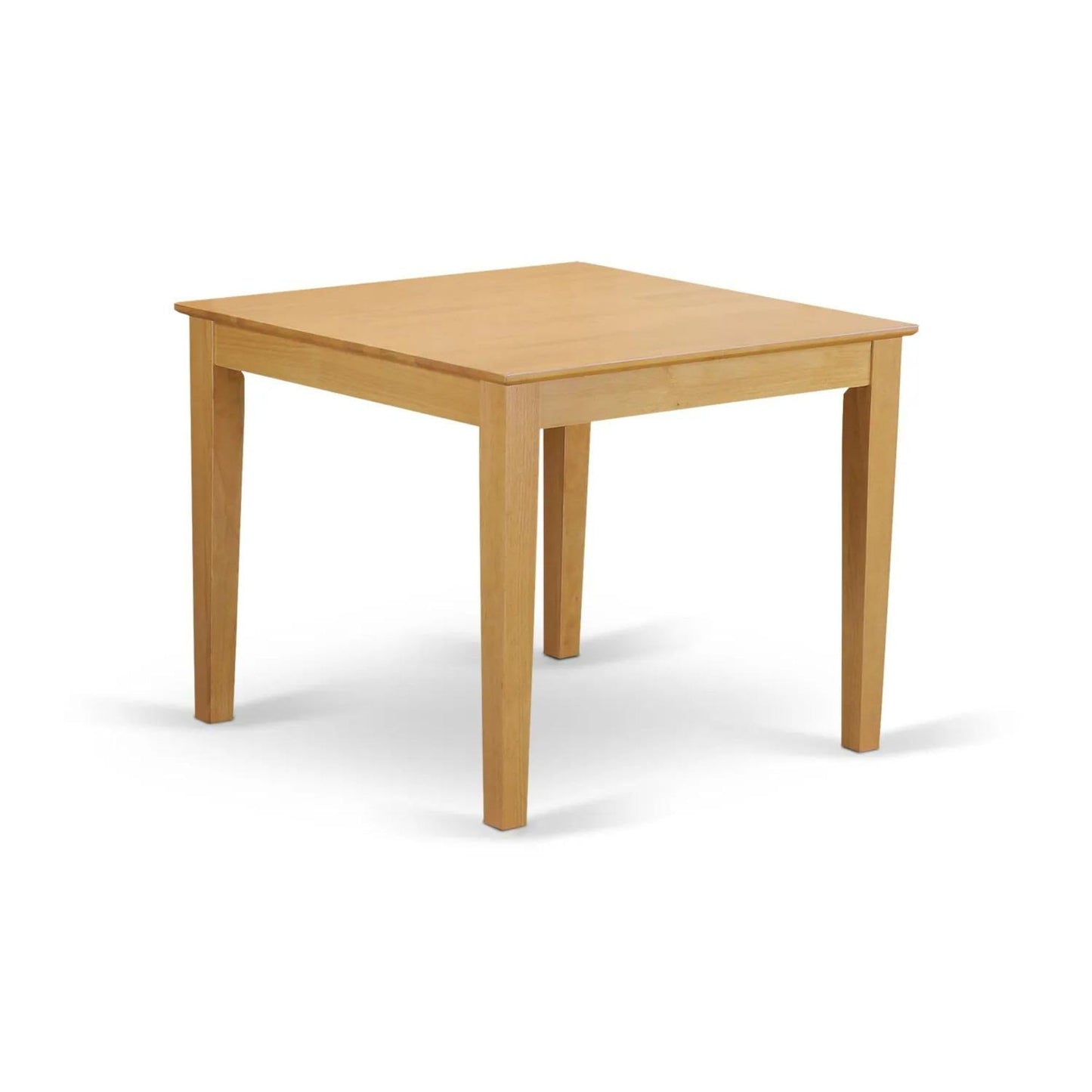 East West Furniture Oxford Square Modern Kitchen Table for Small Spaces, 36x36 Inch, OAK - WoodArtSupply