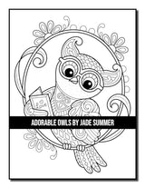 Adorable Owls: An Adult Coloring Book with Cute Owl Portraits, Fun Owl Designs, and Relaxing Mandala Patterns Majosta